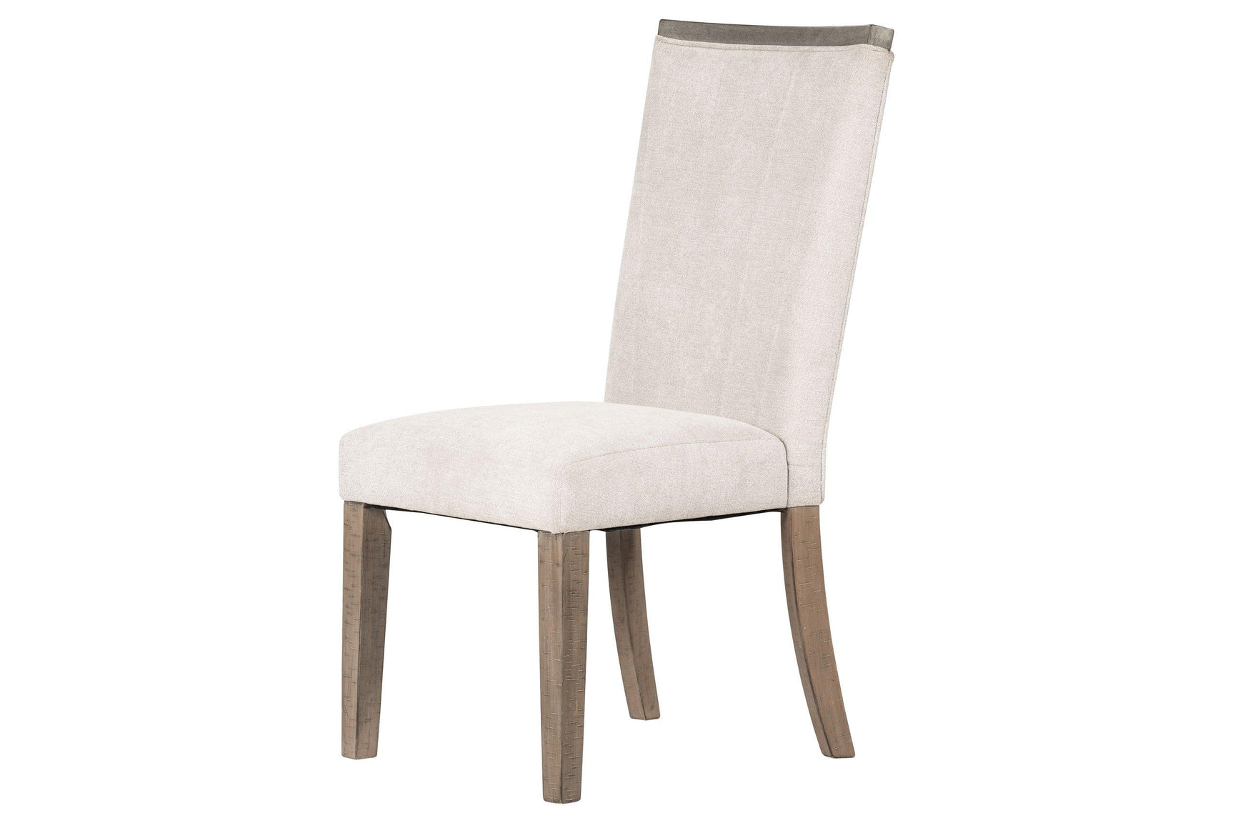 Close-up detail of Dim Brown Dining Room Set tabletop and chair finish