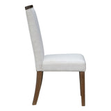 Another view of Dolores Brown and White Rectangular Dining Room Set
