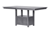 Room view of Groma Gray Fabric Dining Set showing dining area setup