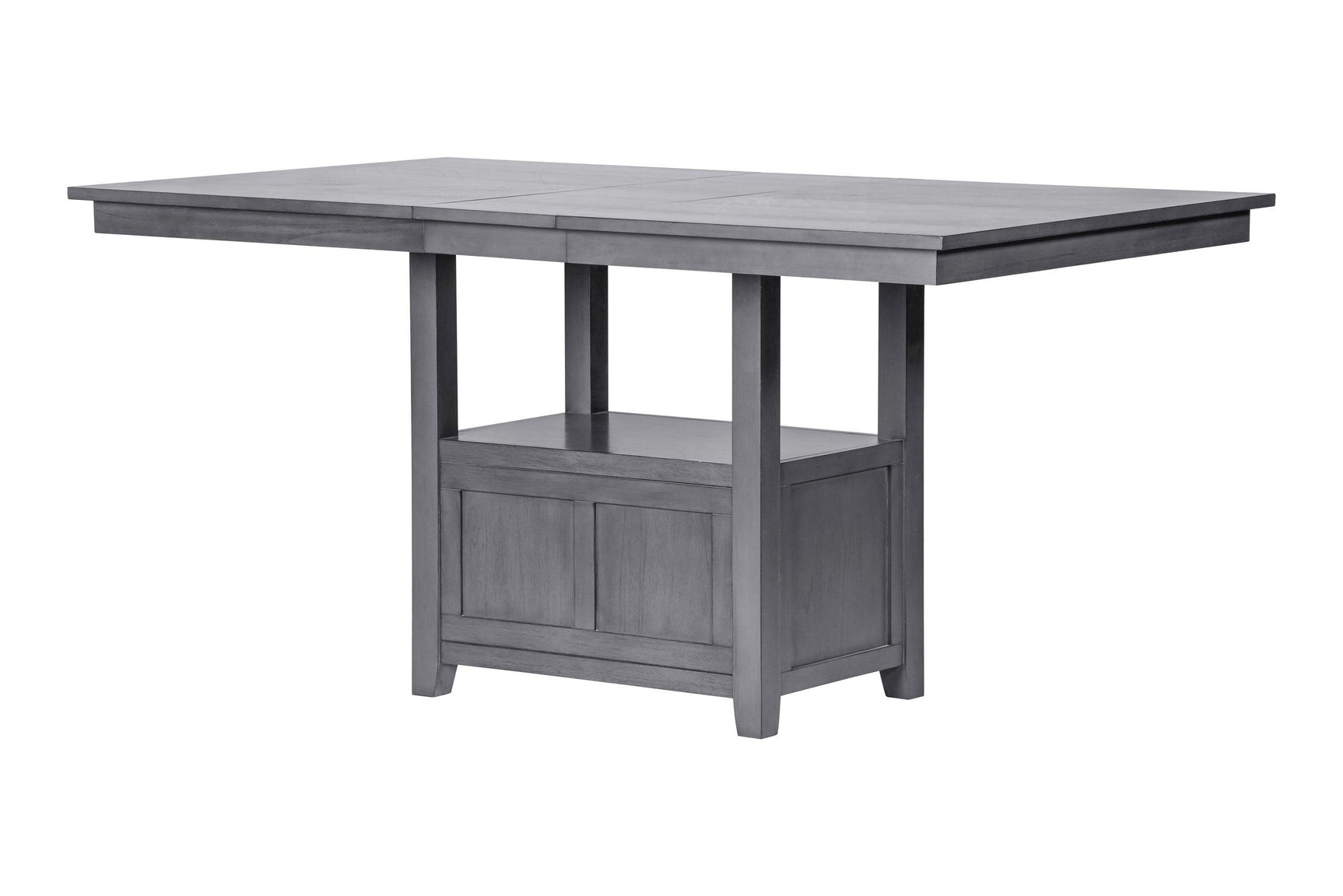 Room view of Groma Gray Fabric Dining Set showing dining area setup