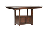 side view of Bill Brown Faux Leather Counter Height Dining Set