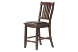 close-up detail of Bill Brown Faux Leather dining chair upholstery