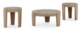 Guystone Occasional Table Set side angle showing table surfaces