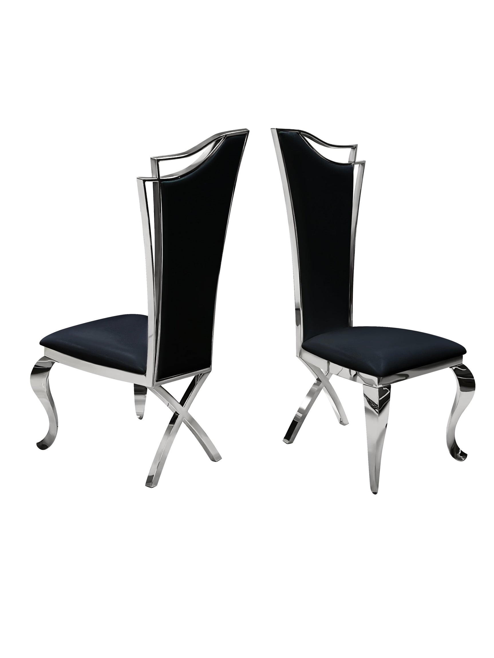 Alternate view of Deka Chrome Black Dining Room Set