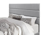 Jess Gray Upholstered Queen Platform Bed corner detail