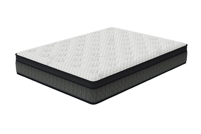 Icetech White&Gray&Black Modern Memory Foam Luxury Firm Twin Mattress - Ella Furniture
