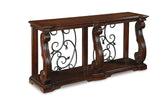 Rustic Brown Modern Contemporary Solid Wood Storage Coffee Table side view - Ella Furniture