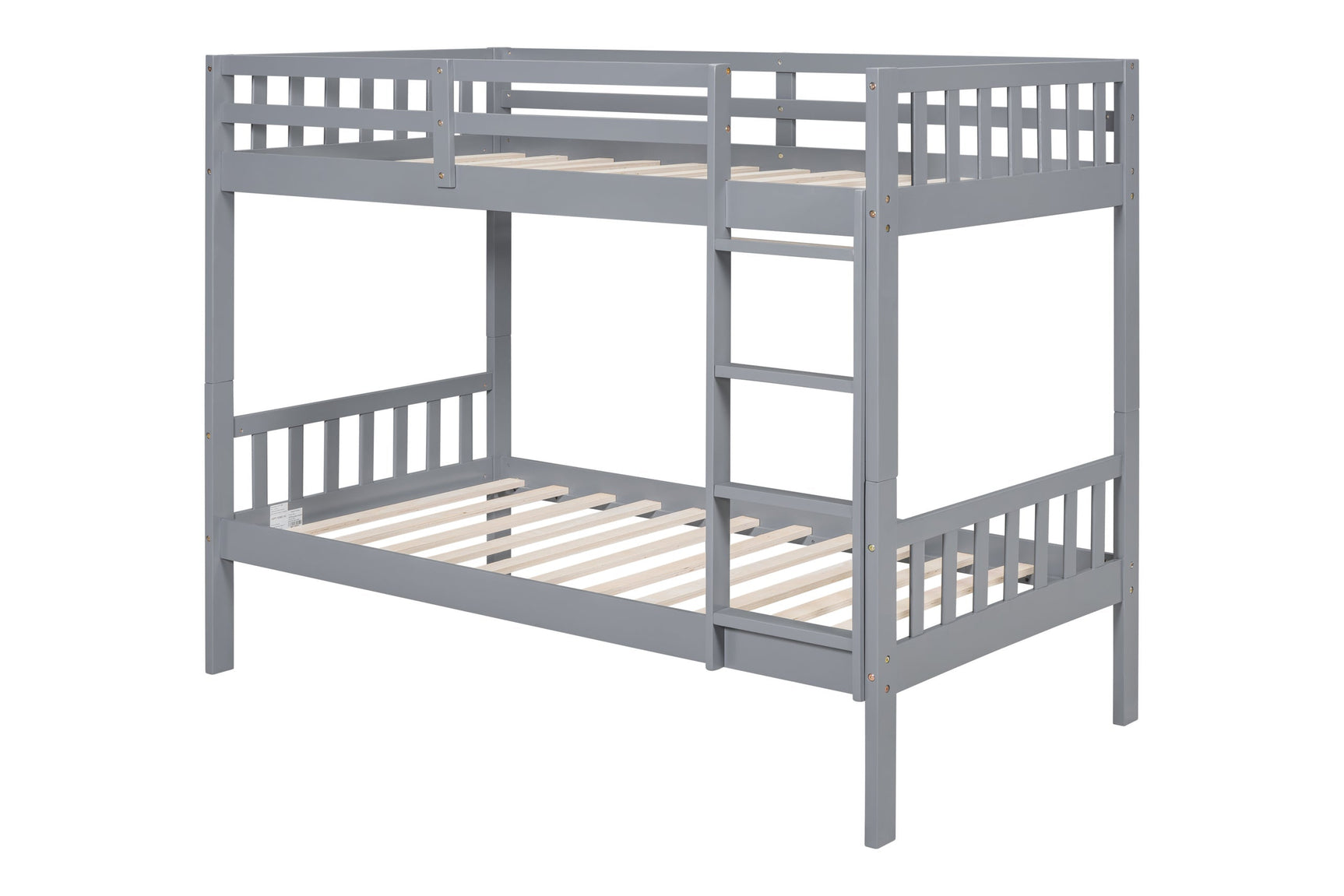 Gray Twin Over Twin Bunk Beds