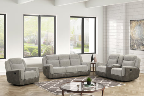 Lisa Gray reclining sofa side view
