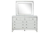Stars White bedroom set bed headboard detail
