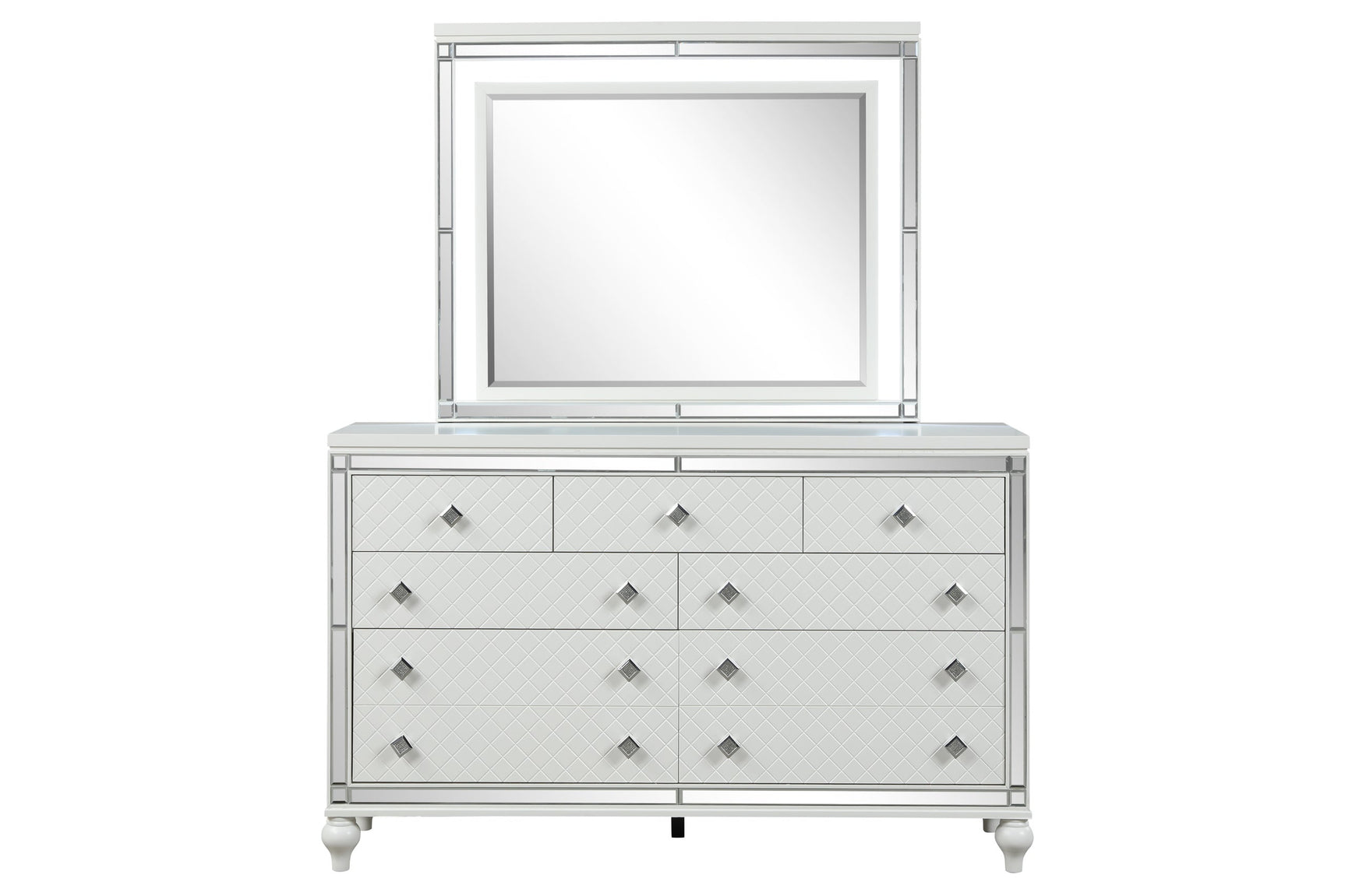 Stars White bedroom set bed headboard detail
