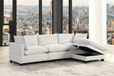 Cloud White Boucle Modular Sectional