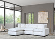 Sky White Modular Sectional Sofa front view