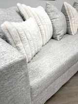 Kaf Cream Sectional sofa side angle