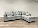 Room setting with Kaf Gray sectional sofa