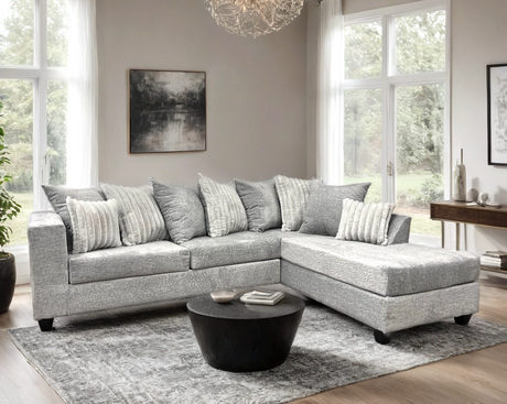 Kaf Gray sectional sofa main view