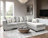 Side view of Kaf Gray sectional sofa