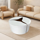 Ashton White Coffee Table side view