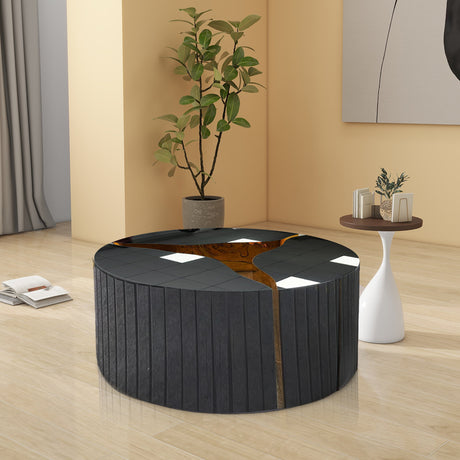 Ashton Black Coffee Table top view