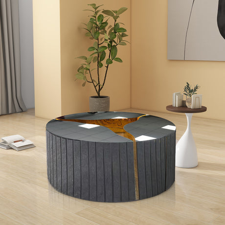 Ashton Gray Coffee Table front angle