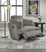 Tie-breakers Fog Swivel Glider Recliner side profile