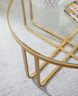 Miloton Occasional Table Set showing all pieces