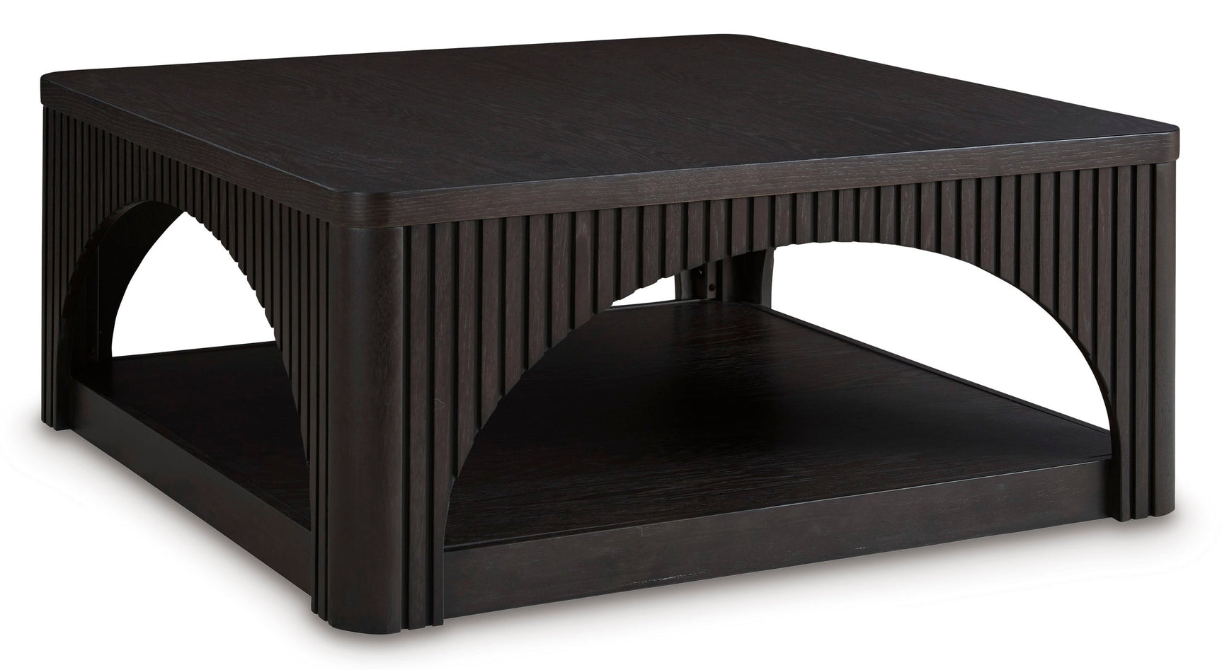 Yellink Cocktail Table side angle showing square top