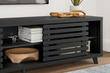 W1013-68 TV stand 72 inch angled view with wood grain texture