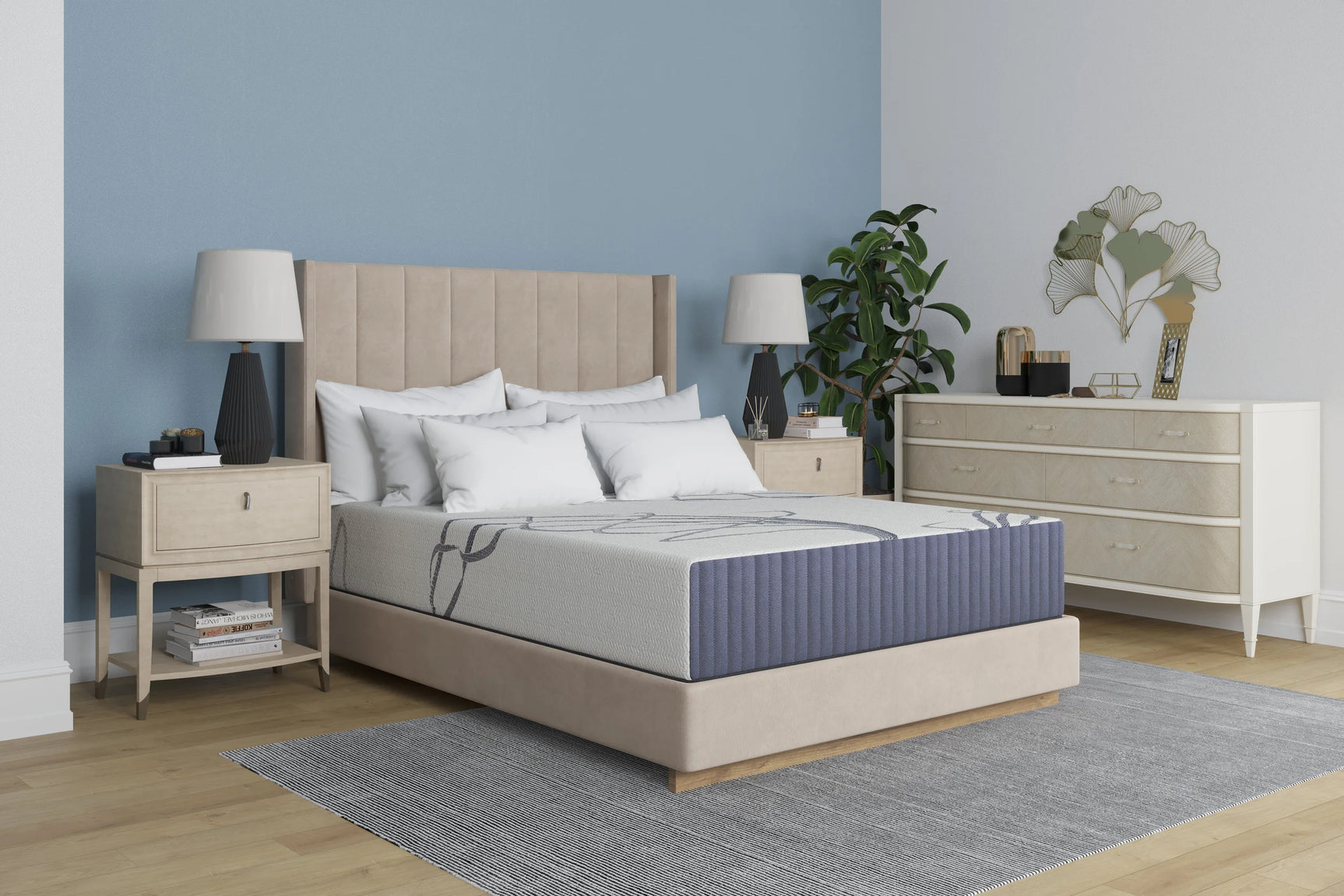 Gel Hybrid 12.5 inch King Mattress side and corner detail