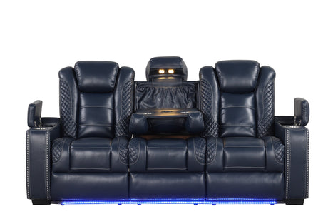 Footrest with LED lighting on Stefano40 recliner