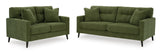 Ashley 261-07 olive sofa and loveseat set side view