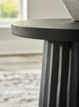 Ceilby black accent table top view