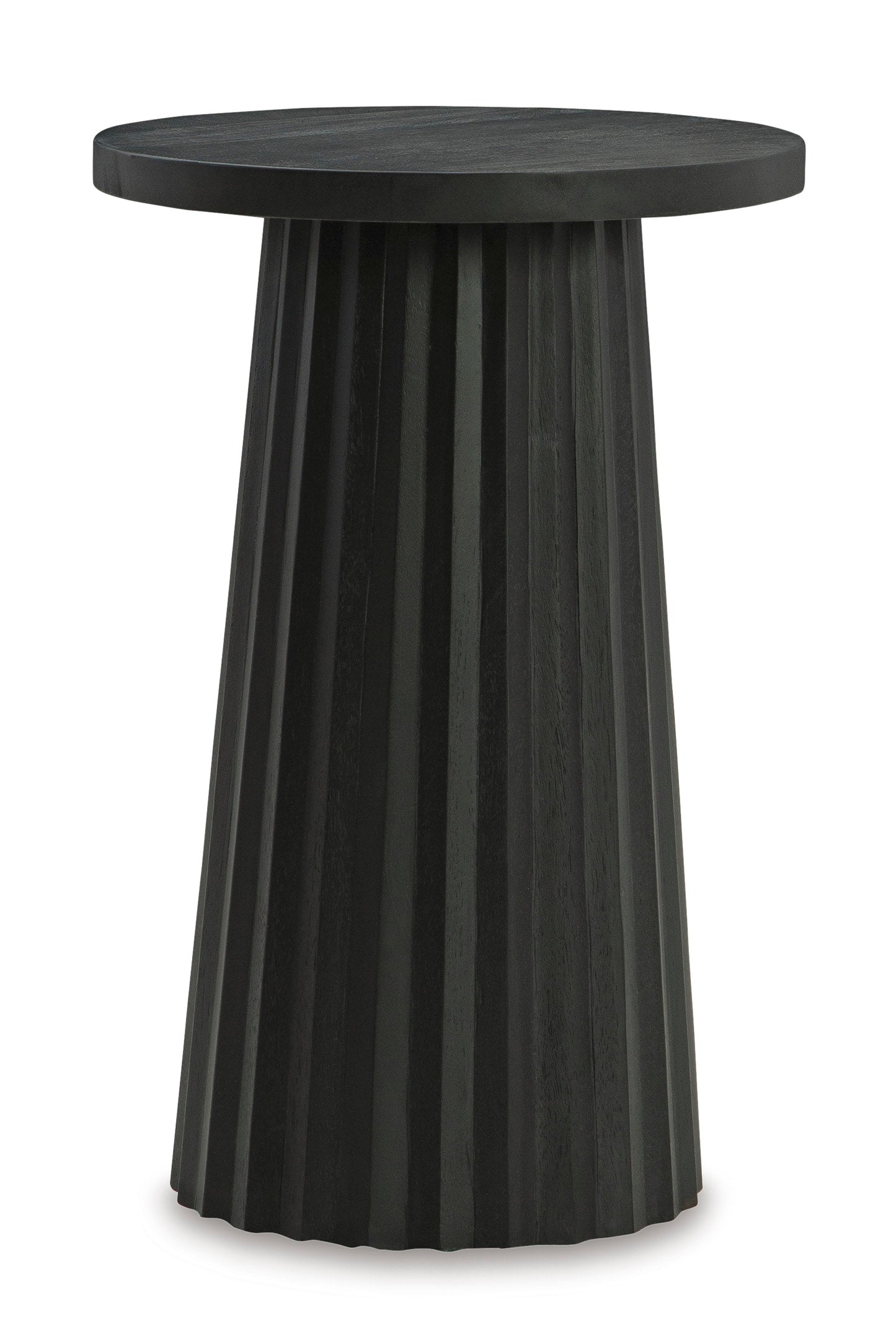 Ceilby black accent table detail