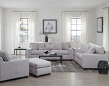 Behold Gray Sofa and Loveseat Set side angle view