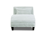 Close-up of Behold Grady Gray Upholstered Chaise upholstery texture
