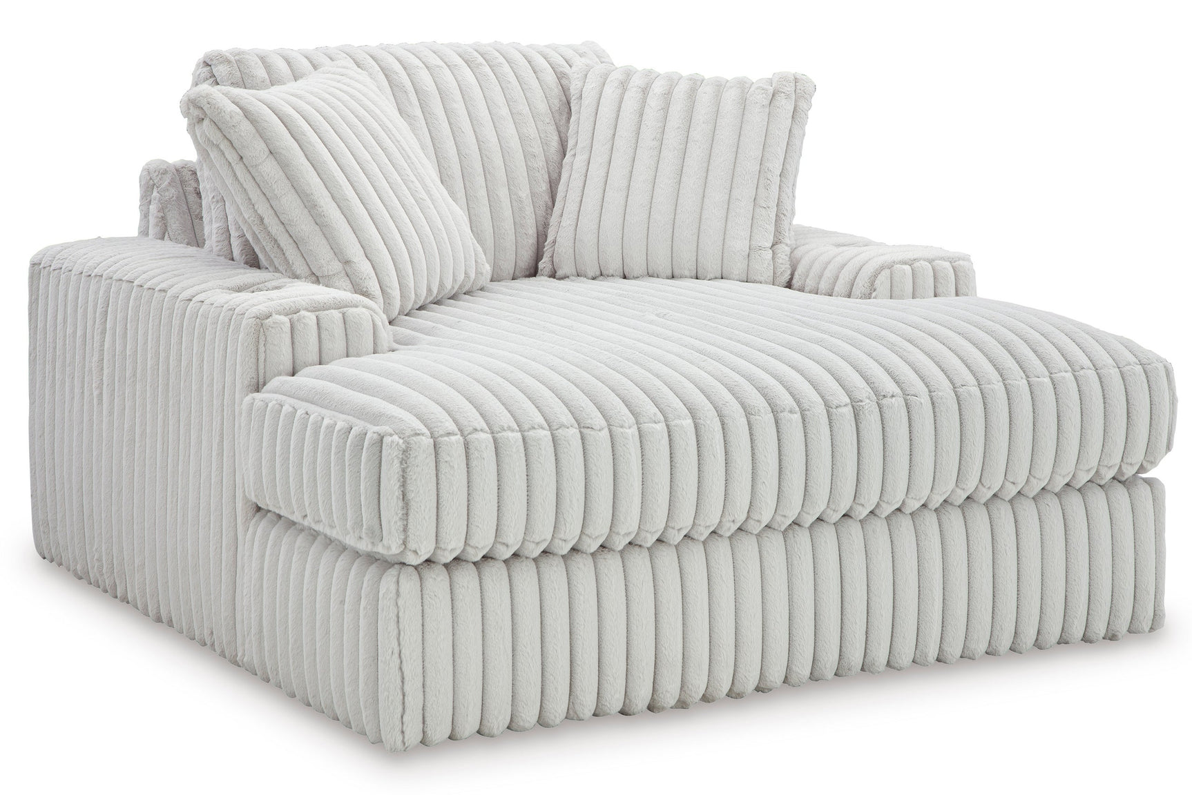 side view of Stupendous Alloy Velvet Oversized Chaise lounge