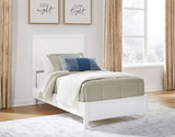 Bedroom view of Robert White Panel Bedroom Set with coordinating furniture