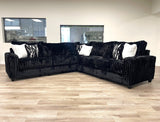 main view of Saro Black Sectional sectional sofa