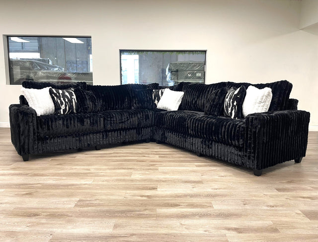 main view of Saro Black Sectional sectional sofa