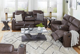 Lavenhorne Granite loveseat with drop-down table and USB ports