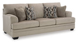 Close-up of Stonemeade Taupe Queen Sleeper Sofa cushions