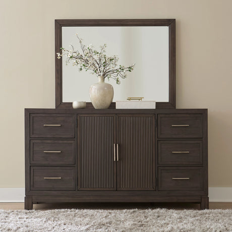 Side angle of Ree Cafe Upholstered Panel Bedroom Set bed with upholstered panel
