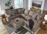 Cannonbrook Nutmeg sectional sofa side view