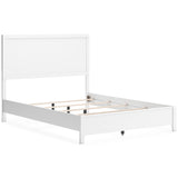 Binterglen White Panel Queen Bed side angle