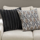 Main view of Behold Gray Sectional stone fabric sectional