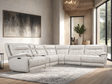 Palma Sand Oversize Power Reclining Sectional, front angle view