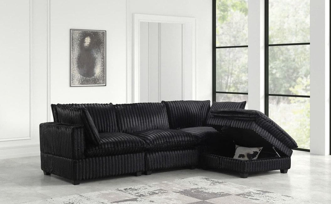 Cloud Black Cord Modular Sectional