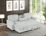 Close-up detail of Poland Gray sectional