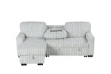 Poland Gray Sectional Sofa main angle