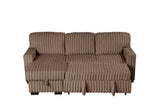 side view highlighting chaise and storage